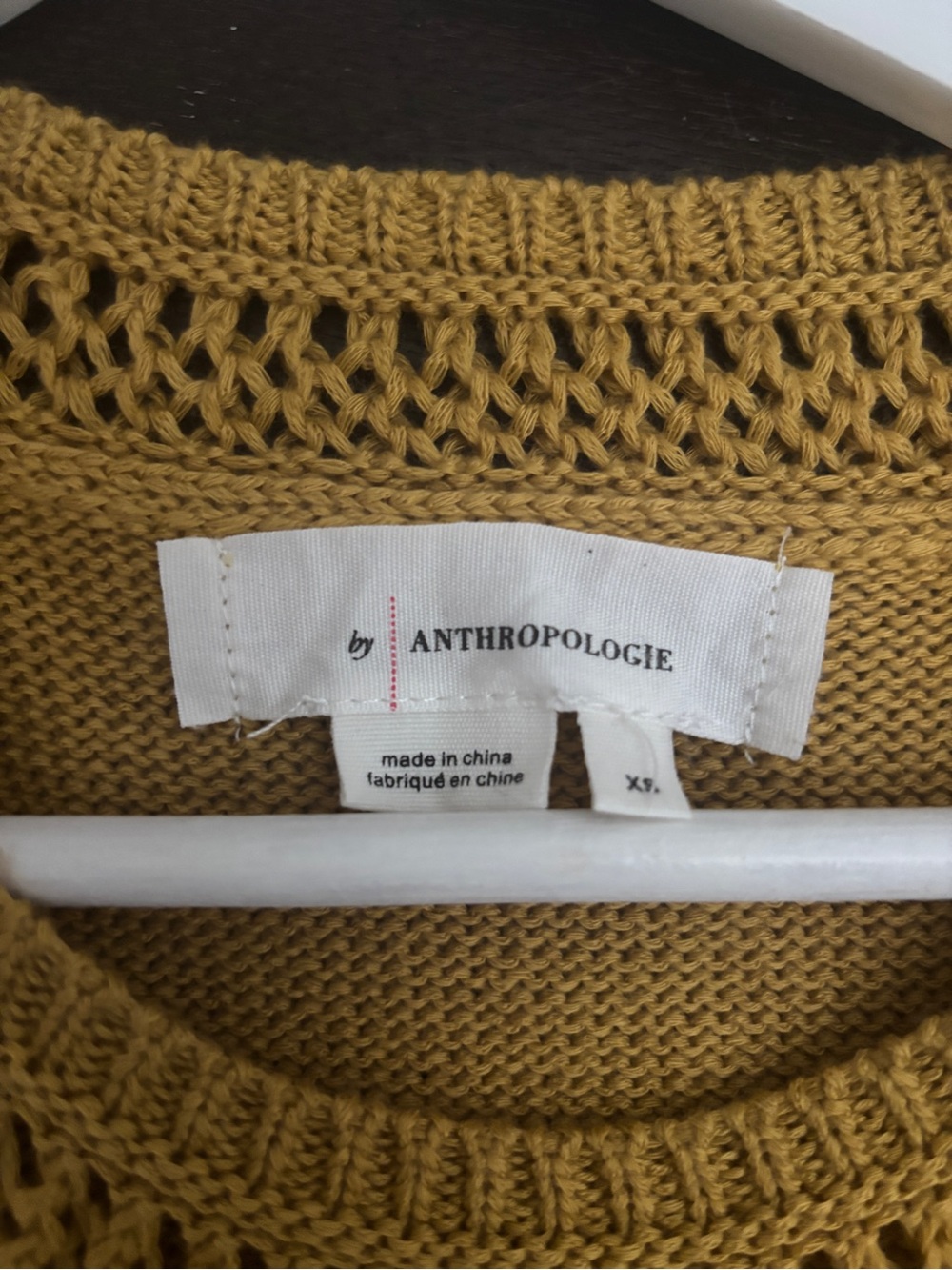 Anthropologie Mustard Yellow Knit Sweater - Picture 3 of 3